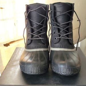 Men's Sorel Cheyanne II Waterproof Boots Size 9.5 Black